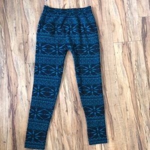 Boho Fleece Lined Leggings